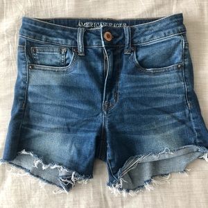 Mid Rise AE jean shorts